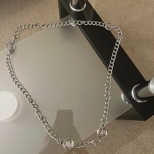 Michael Kors Silver Classic Link Belt